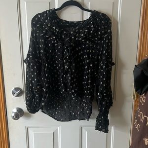 Black and gold blouse from Next